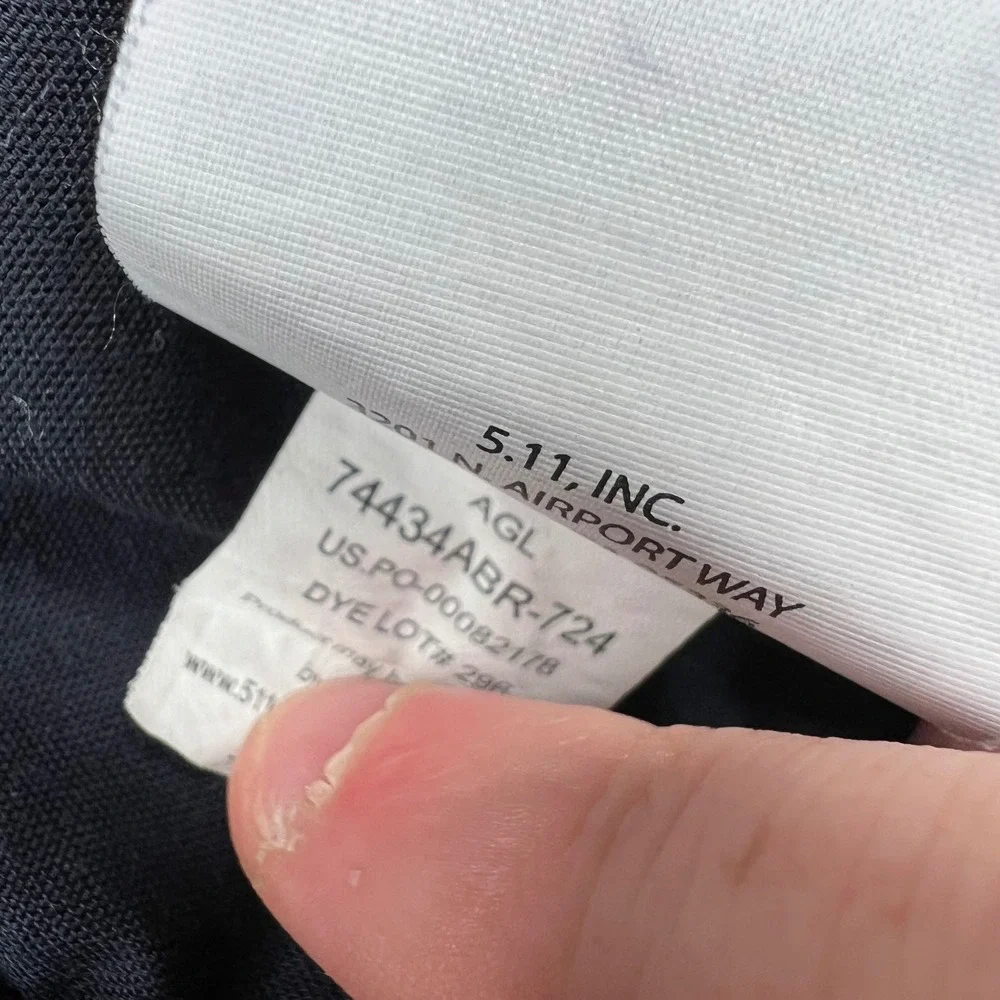 5.11 Tactical Apex Pants Mens 40x30 Dark Navy Blue Solid Cargo Utility Workwear